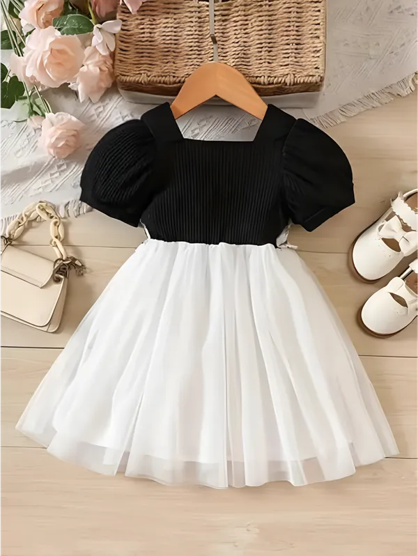 Black_Net_Baby_Frock_|_Elegant_Kids_Dress_With_Floral_Embroidery_For_Special_Occasions
