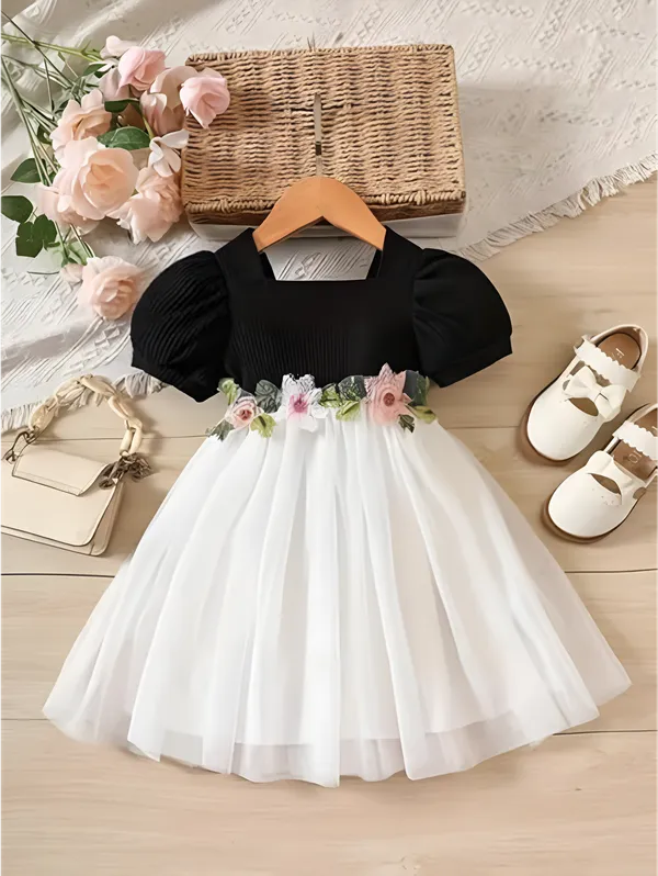 Black_Net_Baby_Frock_|_Elegant_Kids_Dress_With_Floral_Embroidery_For_Special_Occasions