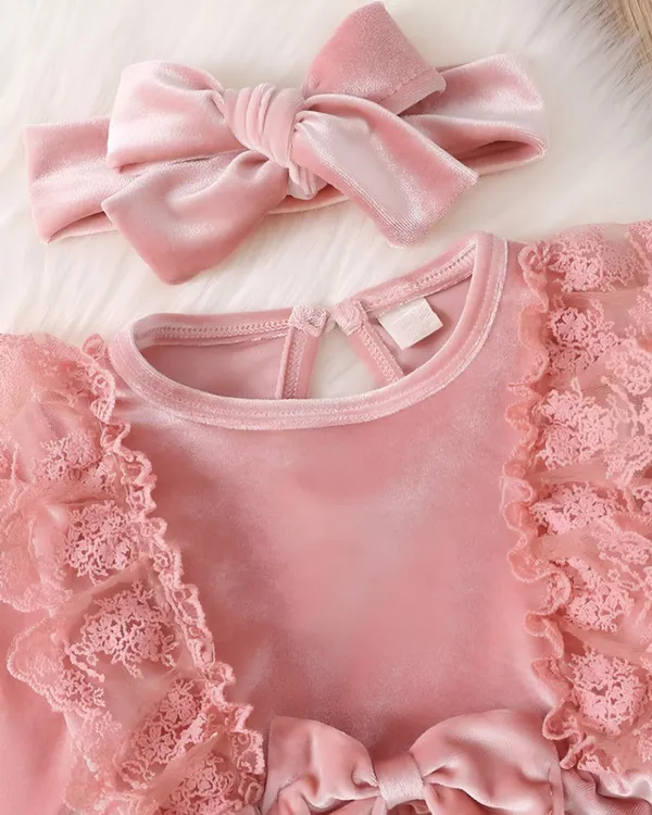 Peach_Girls_Purple_Velvet_Ruffle_Dress_&_Frock_With_Headband,_Long_Sleeve_Party_Dress