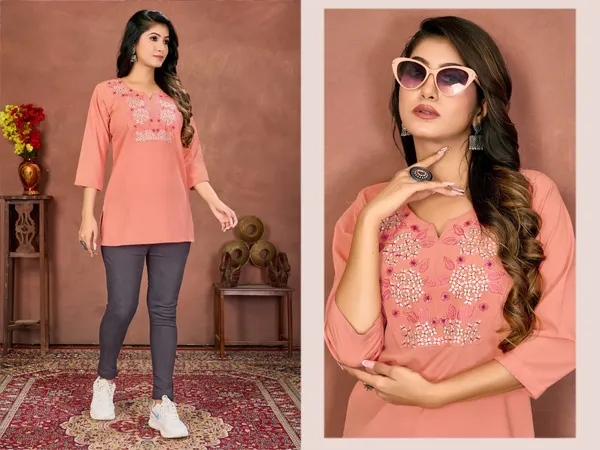 Elegant_Women�s_Rinkal_Cotton_Embroidered_Top_|_Lightweight_Daily_Wear_TOP's