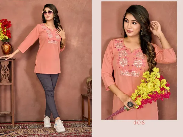 Elegant_Women�s_Rinkal_Cotton_Embroidered_Top_|_Lightweight_Daily_Wear_TOP's