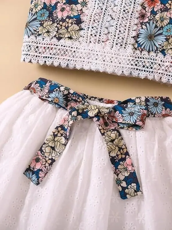 Blue_&_White_Enchanting_Floral_Baby_Frock_Dress_Set_|_Trendy_Two-Piece_Outfit_With_Eyelet_Skirt_&_Bow_|_Adorable_&_Stylish_Kids_Wear_For_Little_Angels.