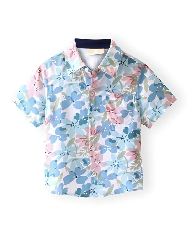 FOSTRIC_Boys_Floral_Print_Cotton_Short_Sleeve_Shirt