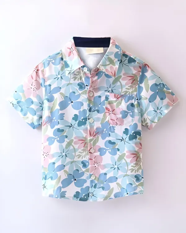 FOSTRIC_Boys_Floral_Print_Cotton_Short_Sleeve_Shirt