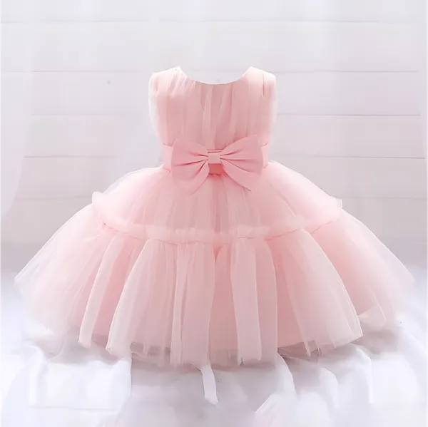 Pink_Elegant_Black_Net_Dress_&_Ruffle_Frock_For_Baby_Girls_-_Perfect_Party_&_Festival_Wear