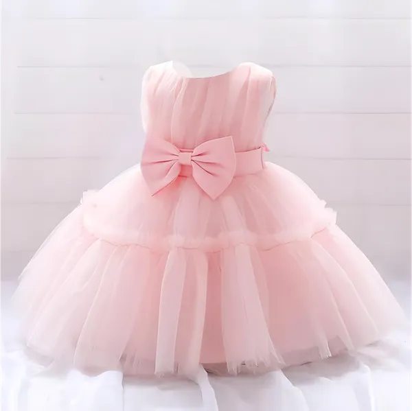 Pink_Elegant_Black_Net_Dress_&_Ruffle_Frock_For_Baby_Girls_-_Perfect_Party_&_Festival_Wear