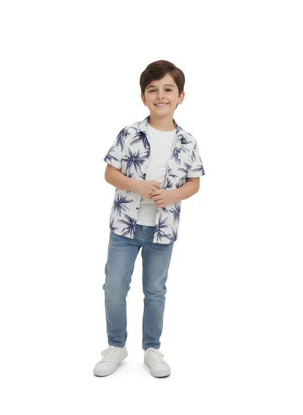 Fostric_Men's_Pink_Flamingo_Tropical_Palm_Shirt