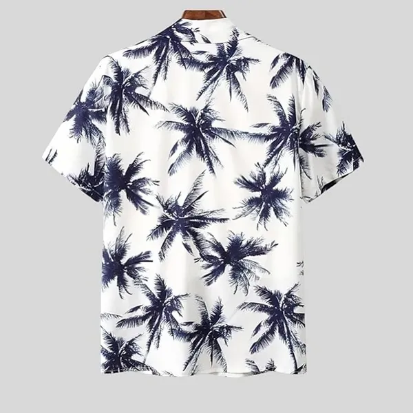 Fostric_Men's_Pink_Flamingo_Tropical_Palm_Shirt