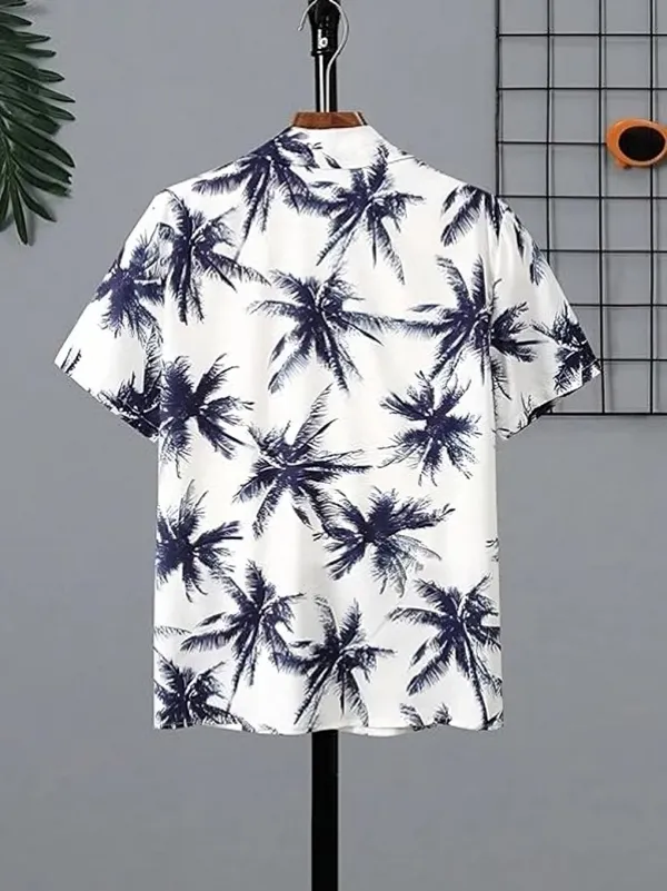 Fostric_Men's_Pink_Flamingo_Tropical_Palm_Shirt