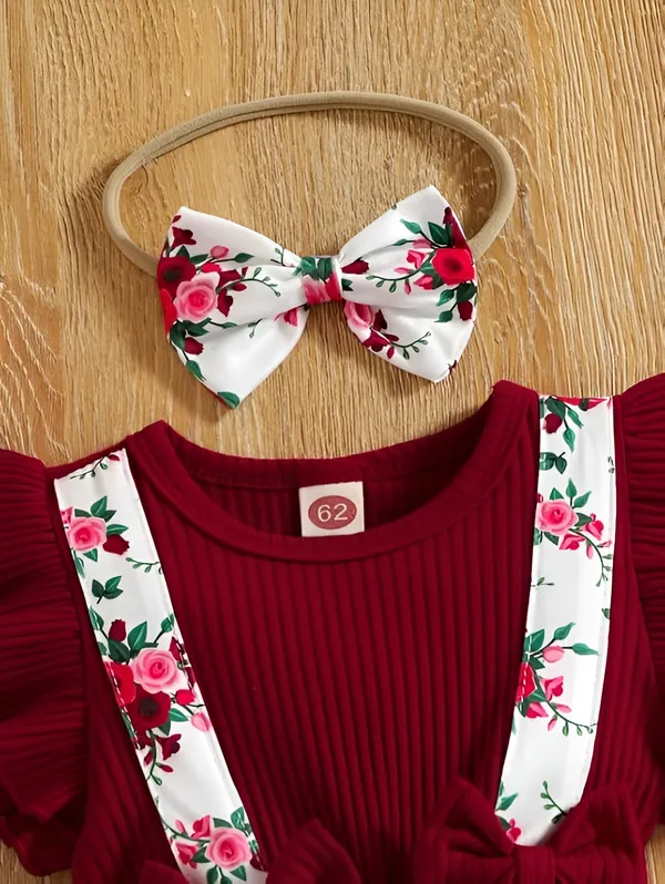 Maroon_Baby_Girls_Firefinch_Floral_Frock_&_Dress_Set_-_Adorable_Outfit_For_Little_Ones