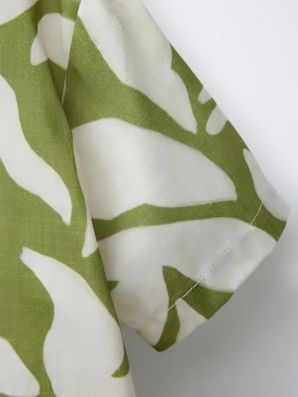 Fostric_Kids'_Green_&_White_Abstract_Floral_Shirt