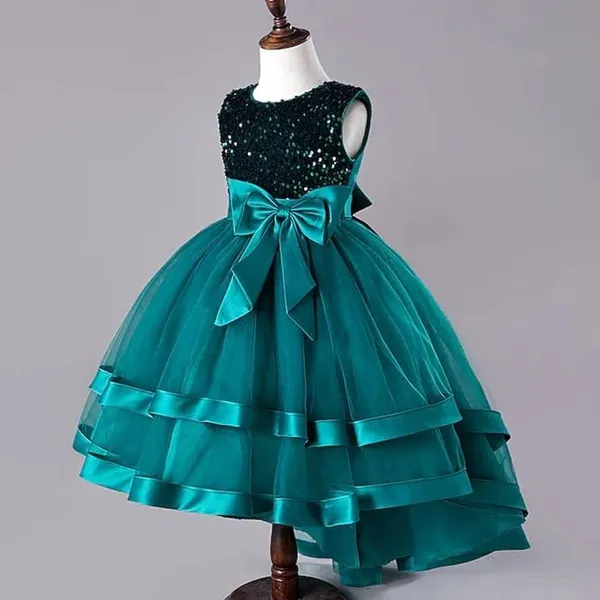 Blue_Elegance:_Teal_Embroidery_Sequence_Baby_Girl_Dress_&_Party_Frock