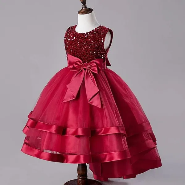 Red_Elegance:_Teal_Embroidery_Sequence_Baby_Girl_Dress_&_Party_Frock