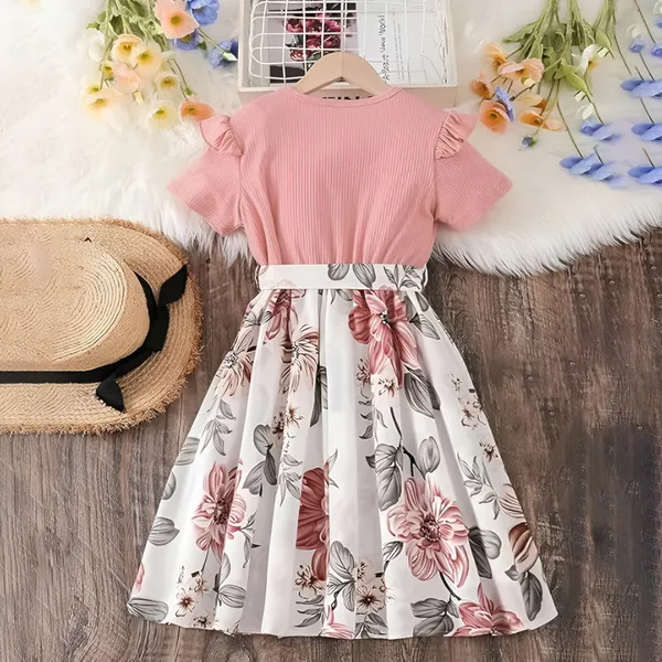 Pink_Baby_Girl_Modal_Floral_Dress_&_Frock_|_Short_Flutter_Sleeve_Kids_Party_Wear_For_Special_Occasions