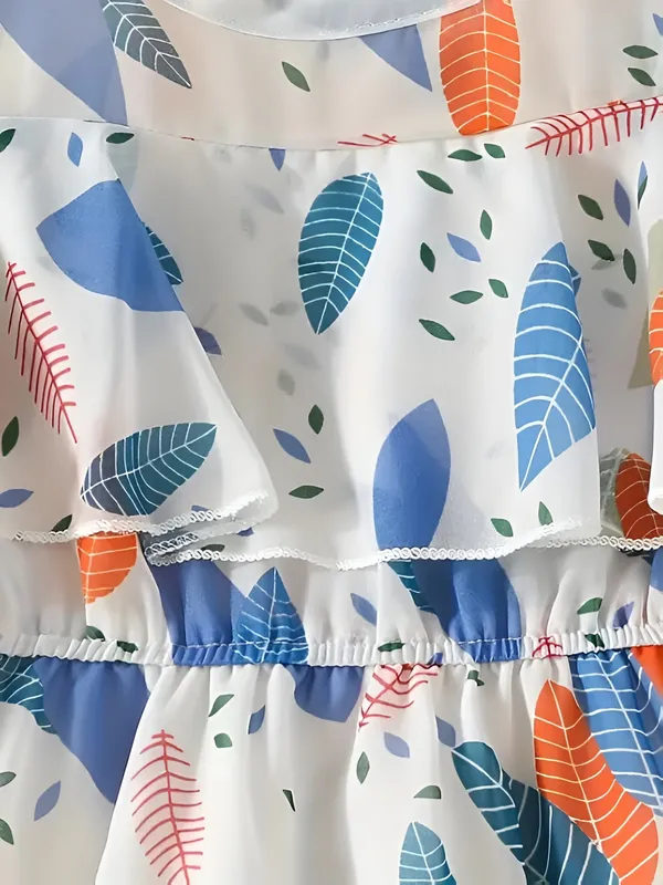 Multicolor_White_Fancy_Sleeve_Floral_Printed_Layered_Baby_Girl_Frock_&_Dress_For_Parties