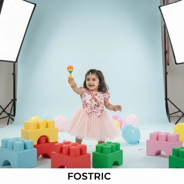 Pink_Girls_Floral_Fit_And_Flare_Dress_|_Adorable_Ruffled_Bow_Baby_Toddler_Party_Frock
