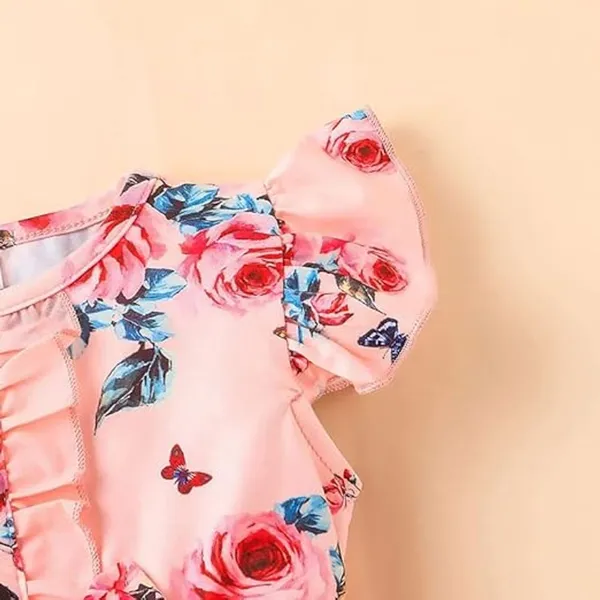Pink_Girls_Floral_Fit_And_Flare_Dress_|_Adorable_Ruffled_Bow_Baby_Toddler_Party_Frock