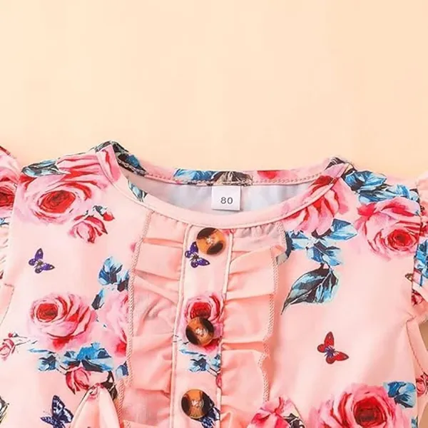Pink_Girls_Floral_Fit_And_Flare_Dress_|_Adorable_Ruffled_Bow_Baby_Toddler_Party_Frock