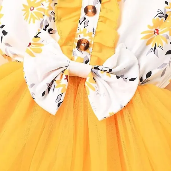 Yellow_Girls_Floral_Fit_And_Flare_Dress_|_Adorable_Ruffled_Bow_Baby_Toddler_Party_Frock