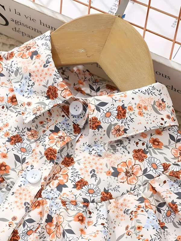 Brown_Girls_Cotton_Floral_A-Line_Dress_Frock_-_Knee_Length_Skirt_For_Festive_&_Party_Wear