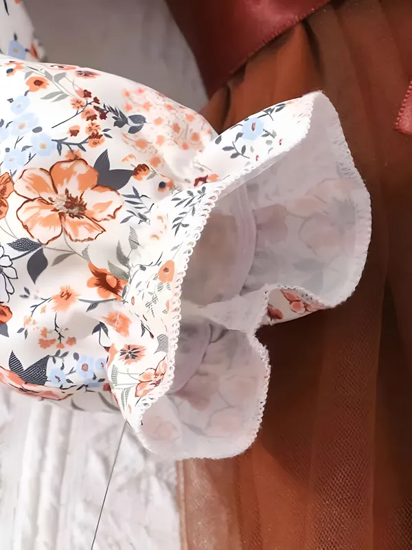 Brown_Girls_Cotton_Floral_A-Line_Dress_Frock_-_Knee_Length_Skirt_For_Festive_&_Party_Wear