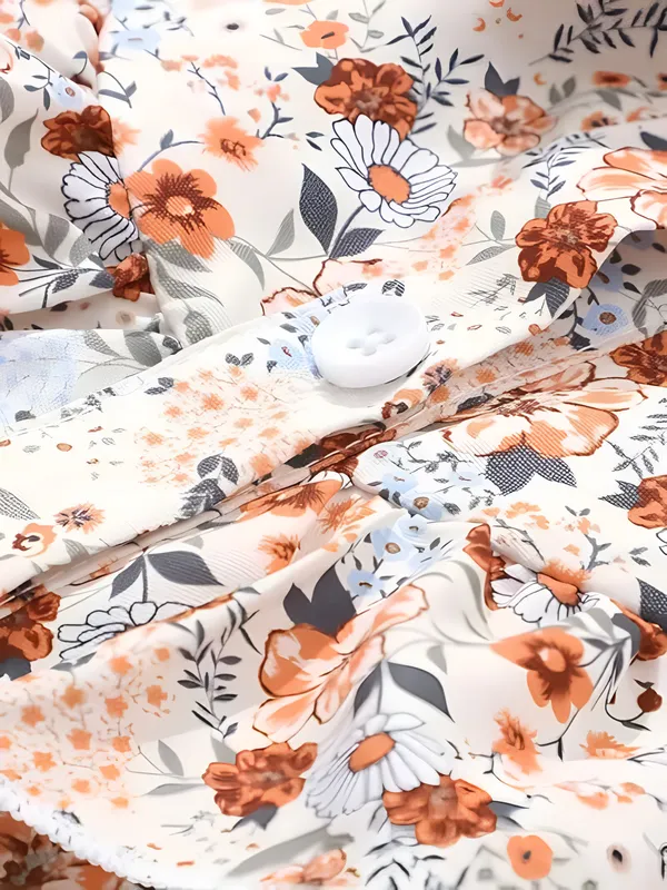 Brown_Girls_Cotton_Floral_A-Line_Dress_Frock_-_Knee_Length_Skirt_For_Festive_&_Party_Wear