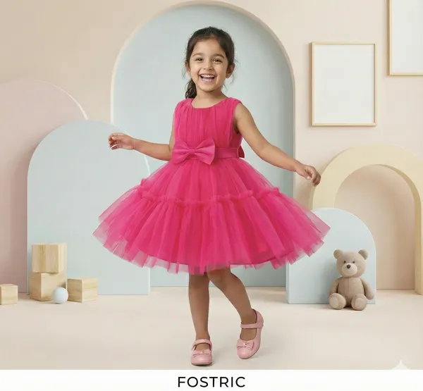 Rani_Elegant_Black_Net_Dress_&_Ruffle_Frock_For_Baby_Girls_-_Perfect_Party_&_Festival_Wear