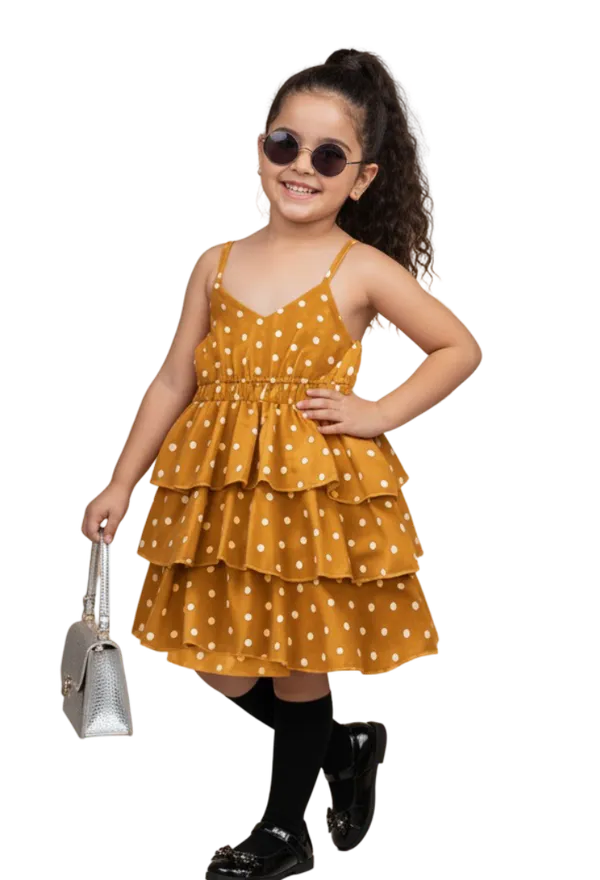 Yellow_Kids_Polka_Dot_Tiered_Dress_&_Frock_|_Sleeveless_Crepe_A-Line_Knee-Length_Outfit