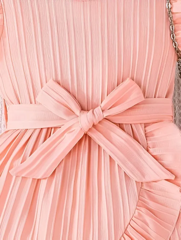 Peach_Girls_Striped_A-Line_Dress_Frock_|_Elegant_Kids_Party_Wear_Frock_Dress