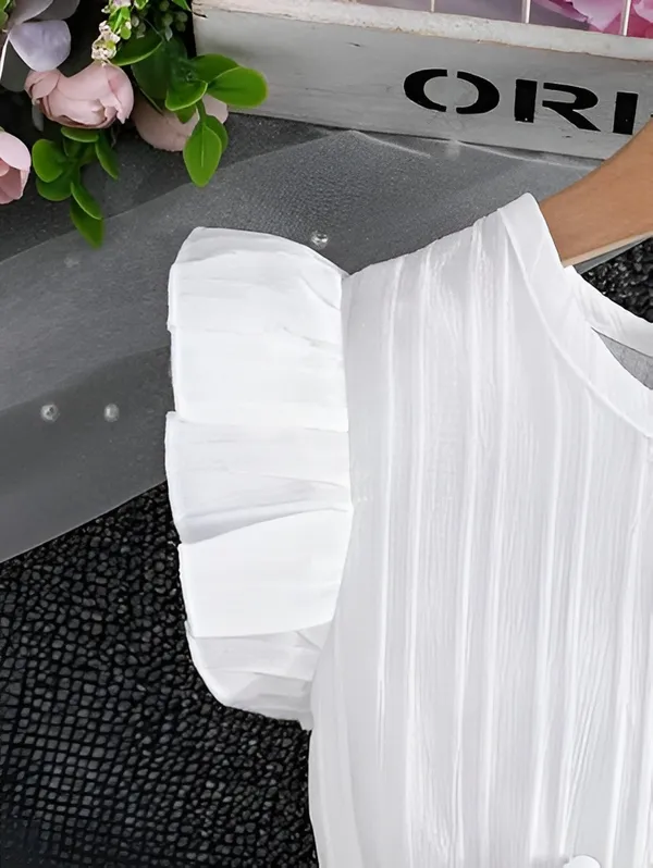 White_Girls_Striped_A-Line_Dress_Frock_|_Elegant_Kids_Party_Wear_Frock_Dress
