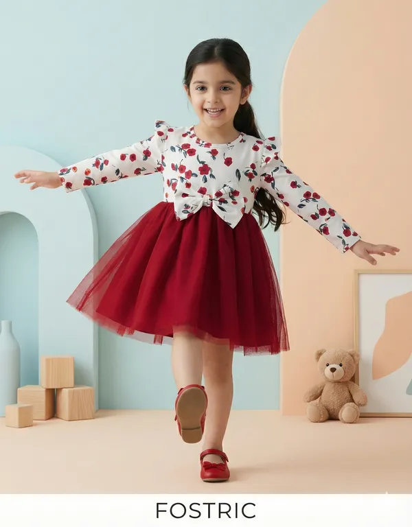 Red_Hen_Floral_Printed_Baby_Girl_Frock_Dress_-_Long_Sleeve_Net_A-Line_Party_Wear