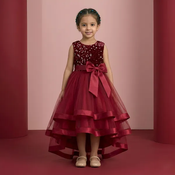 Red_Elegance:_Teal_Embroidery_Sequence_Baby_Girl_Dress_&_Party_Frock