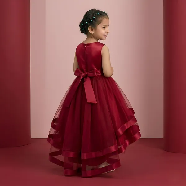Red_Elegance:_Teal_Embroidery_Sequence_Baby_Girl_Dress_&_Party_Frock