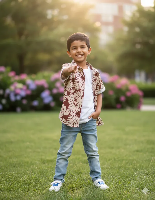 Fostric_Boys'_Maroon_&_Cream_Tropical_Leaf_Shirt