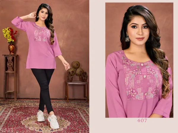 Elegant_Women�s_Rinkal_Cotton_Embroidered_Top_|_Lightweight_Daily_Wear_TOP's