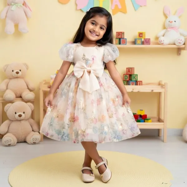Premium_Cream_Butterfly_Party_Wear_Tutu_Dress_for_Girls__Enchanting_Floral_Mesh_Frock_with_3D_Waist_Flower_and_Designer_Puff_Sleeves