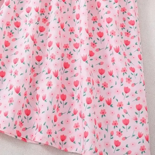 Pink_Adorable_Floral_Girl_Dress_&_Frock_With_Heart-Shaped_Purse_For_Kids