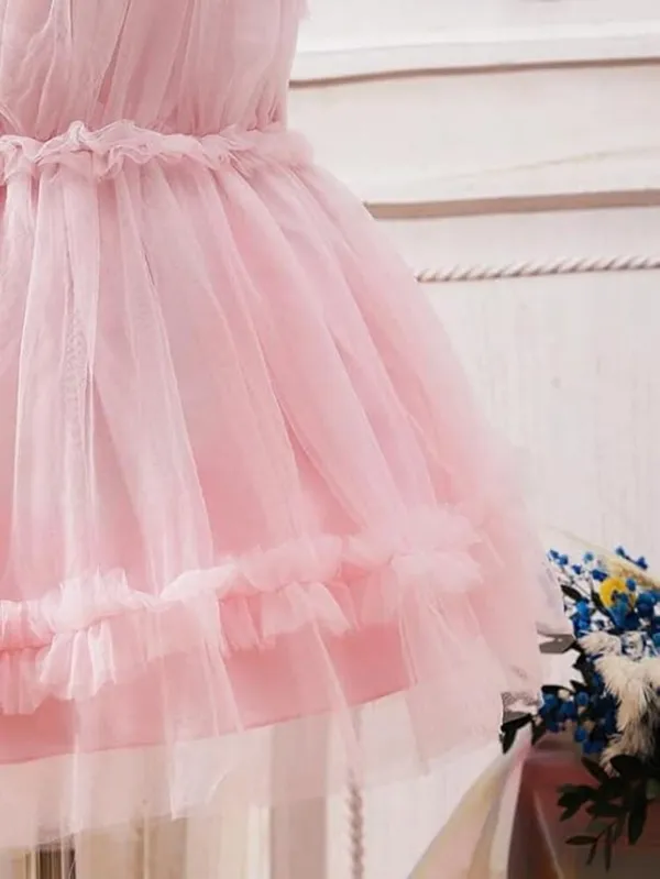 Pink_Baby_Girls_Net_Ruffle_Sleeveless_Frock_Dress_-_Fit_&_Flare_Party_Wear_Knee-Length