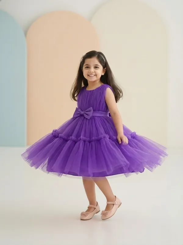 Purple_Elegant_Black_Net_Dress_&_Ruffle_Frock_For_Baby_Girls_-_Perfect_Party_&_Festival_Wear
