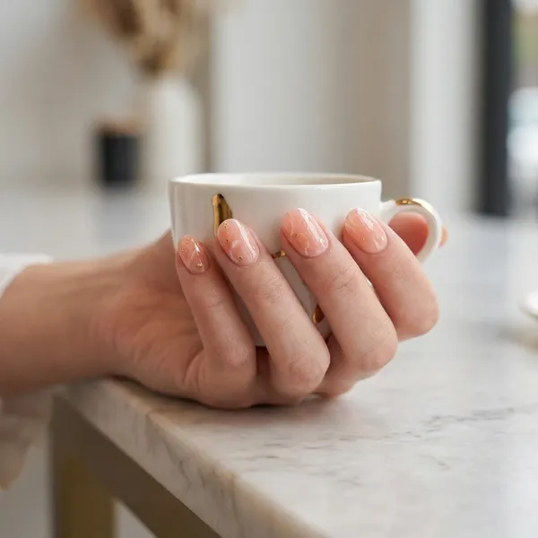 Nude_Marble_And_Bling_Press_On_Artificial_Nails