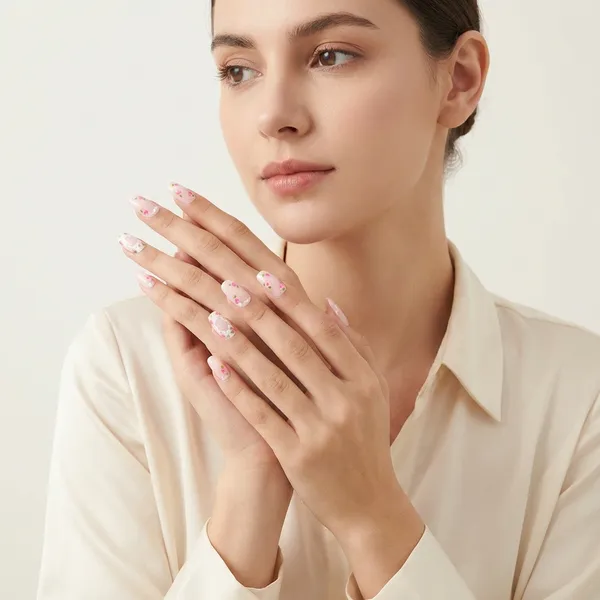 Pink_Press_On_Artificial_Nails