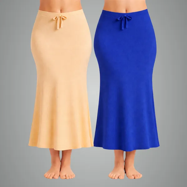 Pack_Of_2_Beige_And_Blue_Premium_Lycra_Saree_Shapewear_For_Women