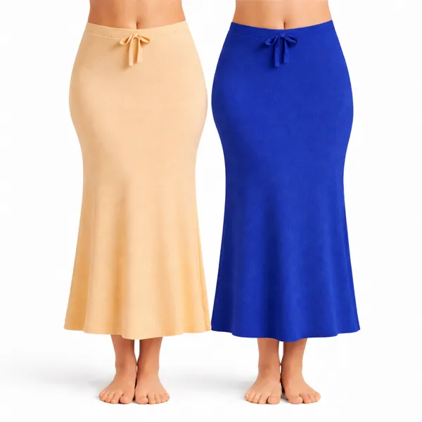 Pack_Of_2_Beige_And_Blue_Premium_Lycra_Saree_Shapewear_For_Women