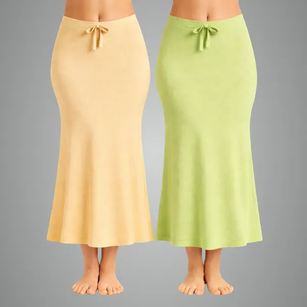 Pack_Of_2_Beige_And_Light_Green_Premium_Lycra_Saree_Shapewear_For_Women