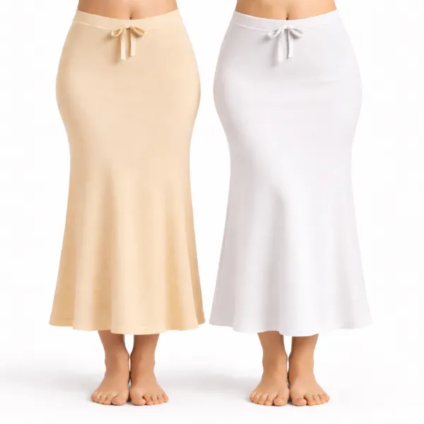 Pack_Of_2_Beige_And_White_Premium_Lycra_Saree_Shapewear_For_Women