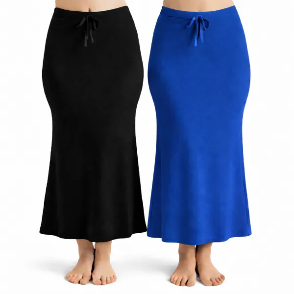 Pack_Of_2_Black_And_Blue_Premium_Lycra_Saree_Shapewear_For_Women