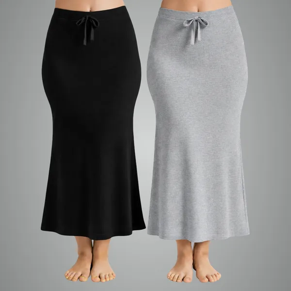 Pack_Of_2_Black_And_Grey_Premium_Lycra_Saree_Shapewear_For_Women