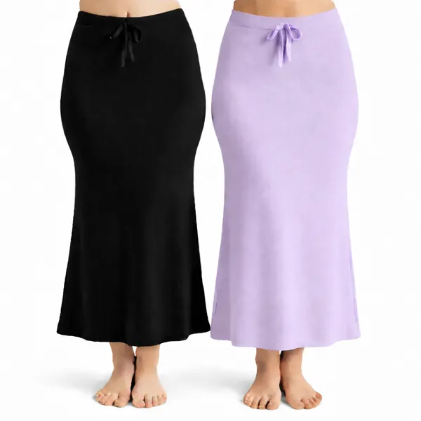 Pack_Of_2_Black_And_Lavender_Premium_Lycra_Saree_Shapewear_For_Women