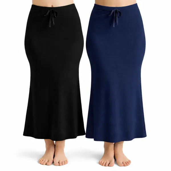 Pack_Of_2_Black_And_Navy_Blue_Premium_Lycra_Saree_Shapewear_For_Women