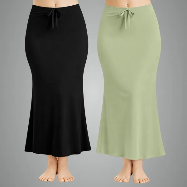 Pack_Of_2_Black_And_Pista_Premium_Lycra_Saree_Shapewear_For_Women